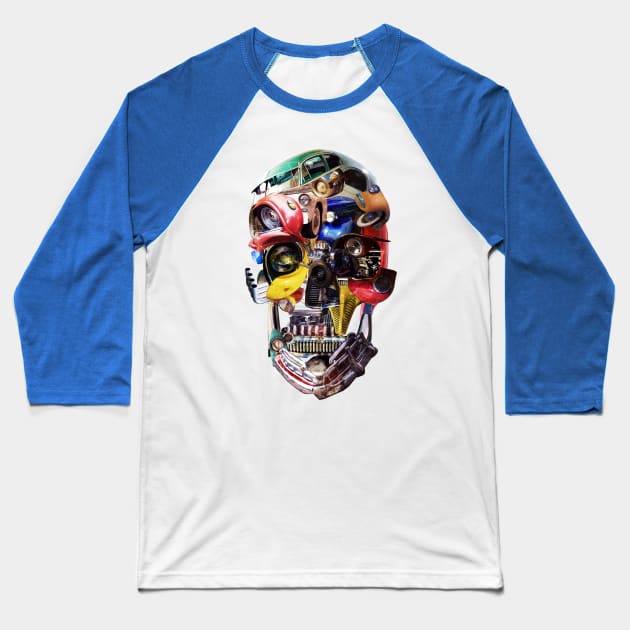 Skull Baseball T-Shirt by aligulec
